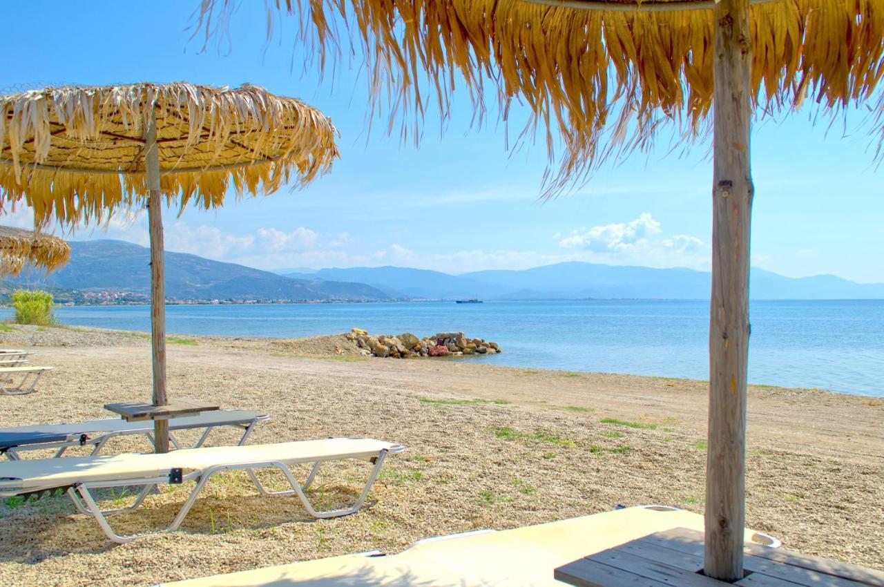 Epipleon Luxury Suites -104- Δωμάτιο 35Τμ Με Βεράντα 35Τμ Μπροστά Στη Θάλασσα Nafpaktos Extérieur photo